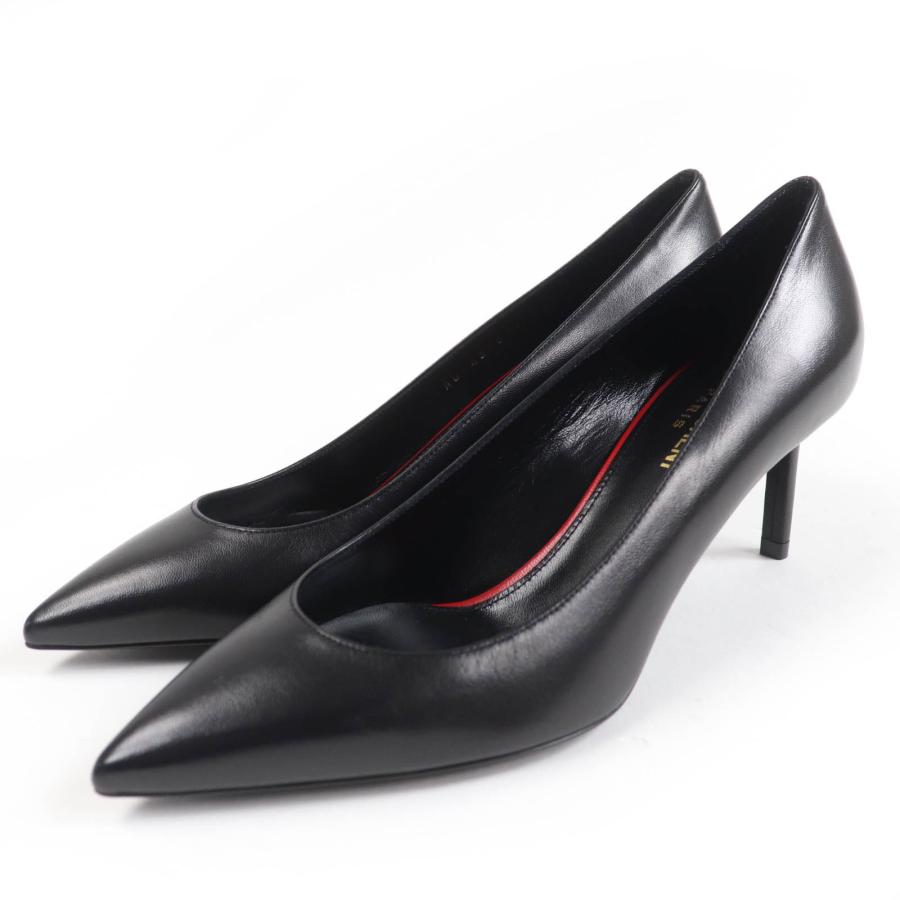 未使用✨SAINT LAURENT パンプス 38.5 黒 未使用品☆SAINT LAURENT PARIS サンローランパリ 480093 ポインテッド