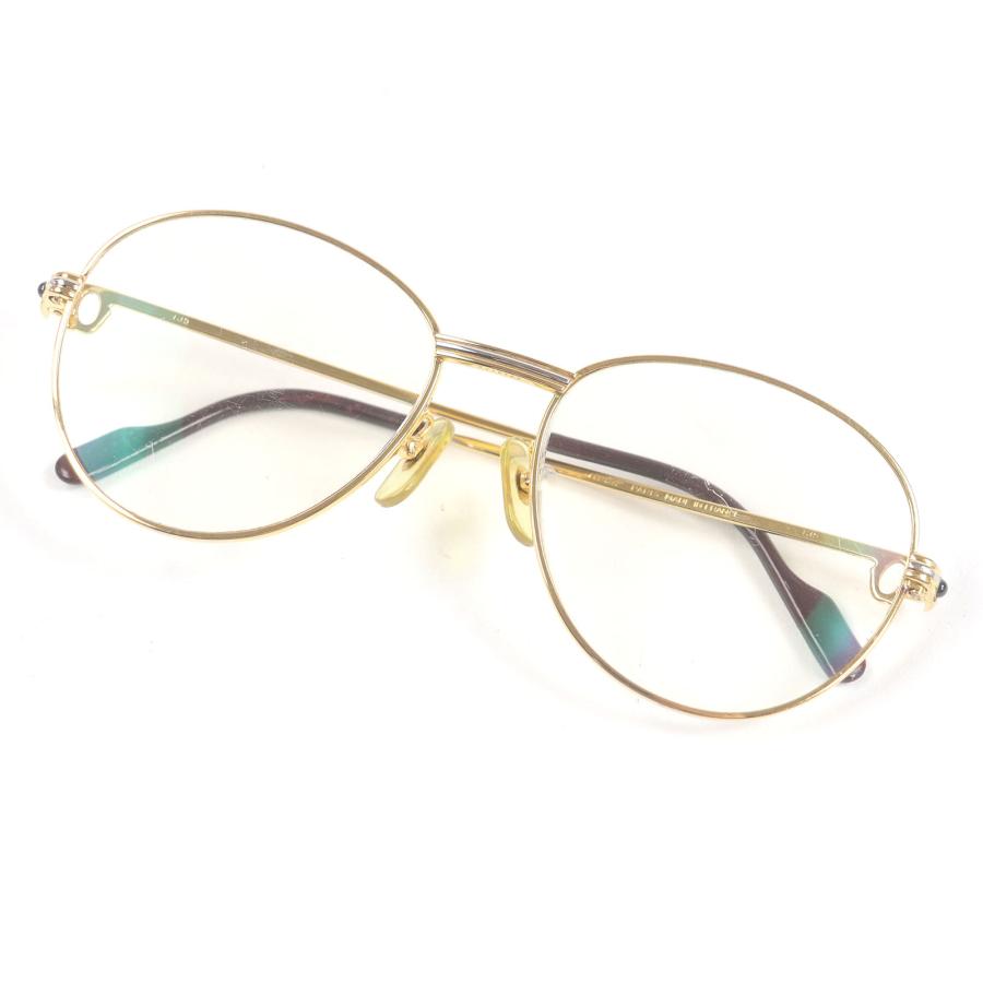 Cartier（カルティエ） 良品□Cartier トリニティ 2Pサファイア メガネ