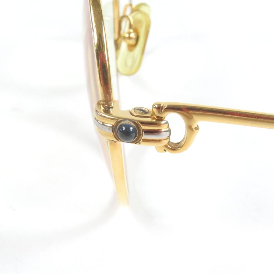 Cartier（カルティエ） 良品□Cartier トリニティ 2Pサファイア メガネ