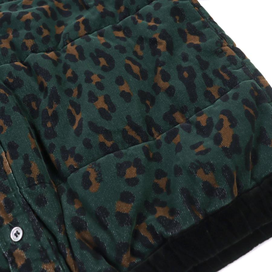 美品○Sacai サカイ 19AW 19-02053M HAVEN JACKET コットン100% レオパード 中綿 ジャケット グリーン系 2 日本製 正規品 メンズ sacai（サカイ） 美品○Sacai 19AW 19-02053M HAVEN JACKET コットン