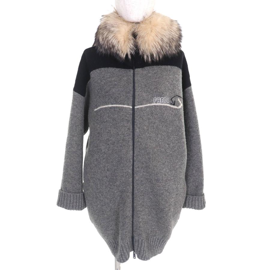 PRADA ウール製ジップアップジャンパー PRADA ウール製ジップアップジャンパー PRADA ウール製ジップアップ