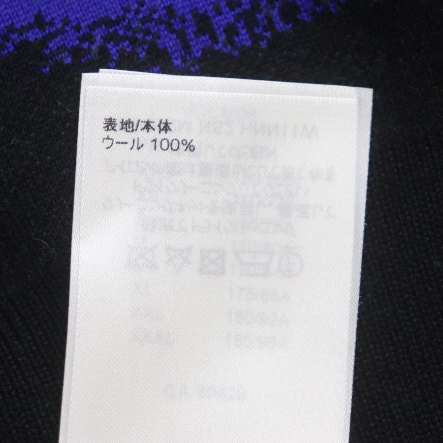 極美品▼ルイヴィトン 22AW HNN11W ウール グラフィックプリント LVロゴ金具 クルーネック プルオーバー ニットセーター マルチ S 正規品