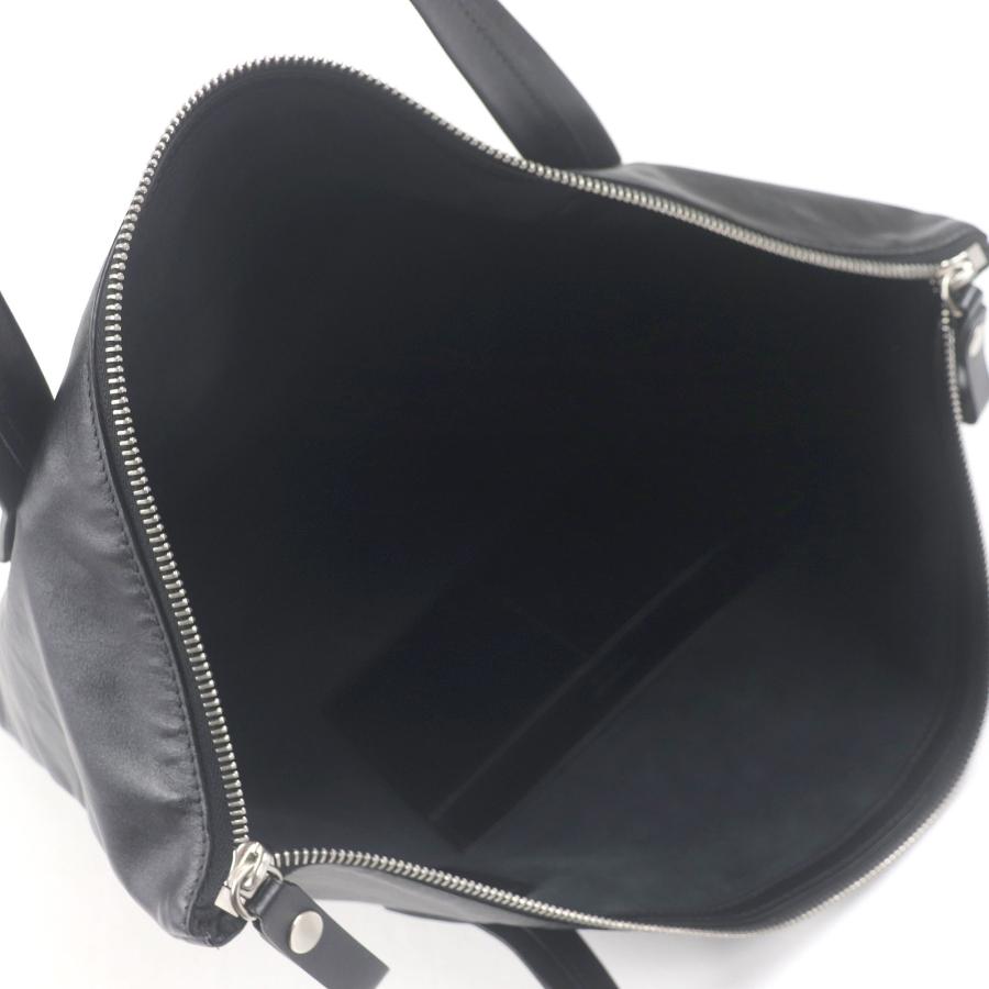 JIL SANDER（ジルサンダー） 美品□JIL SANDER FLAT ZIP TOTE ロゴ刻印