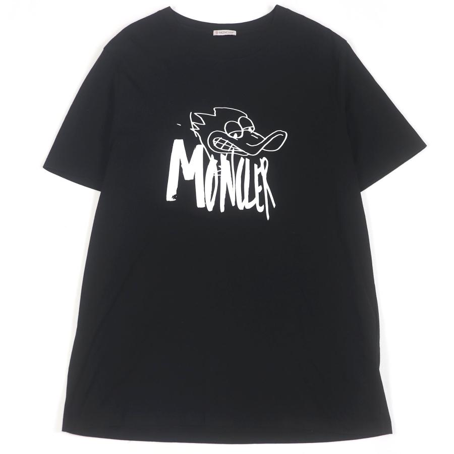 Moncler プリントTシャツ ブラック MONCLER（モンクレール） 良品□MONCLER 2022年製 コットン100％ モン