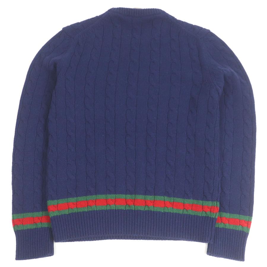GUCCI（グッチ） 極美品□GUCCI 673489 カシミヤ ウール ウェブライン