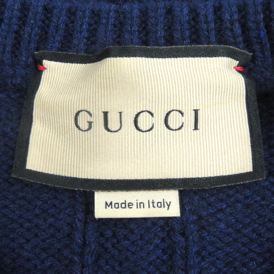 GUCCI（グッチ） 極美品□GUCCI 673489 カシミヤ ウール ウェブライン