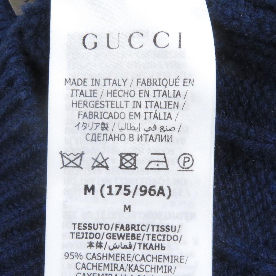 GUCCI（グッチ） 極美品□GUCCI 673489 カシミヤ ウール ウェブライン