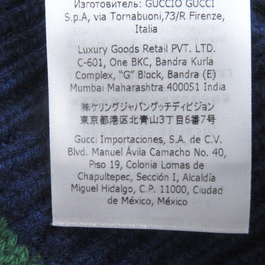 GUCCI（グッチ） 極美品□GUCCI 673489 カシミヤ ウール ウェブライン
