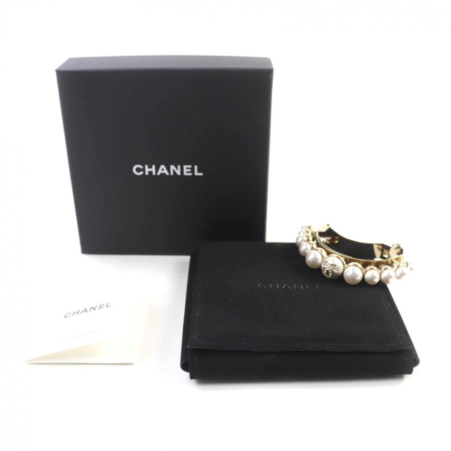 CHANEL 美品☆CHANEL シャネル I22S ラインストーンココマーク Fパール