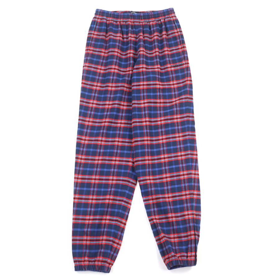 【ドンドン見直し】美品○BALENCIAGA バレンシアガ 508491 CHECK FLANNEL PANT ロゴ刺繍 裾ジップ チェックイージーパンツ XS 正規品 BALENCIAGA（バレンシアガ） 【ドンドン見直し】美品○BALENCIAGA