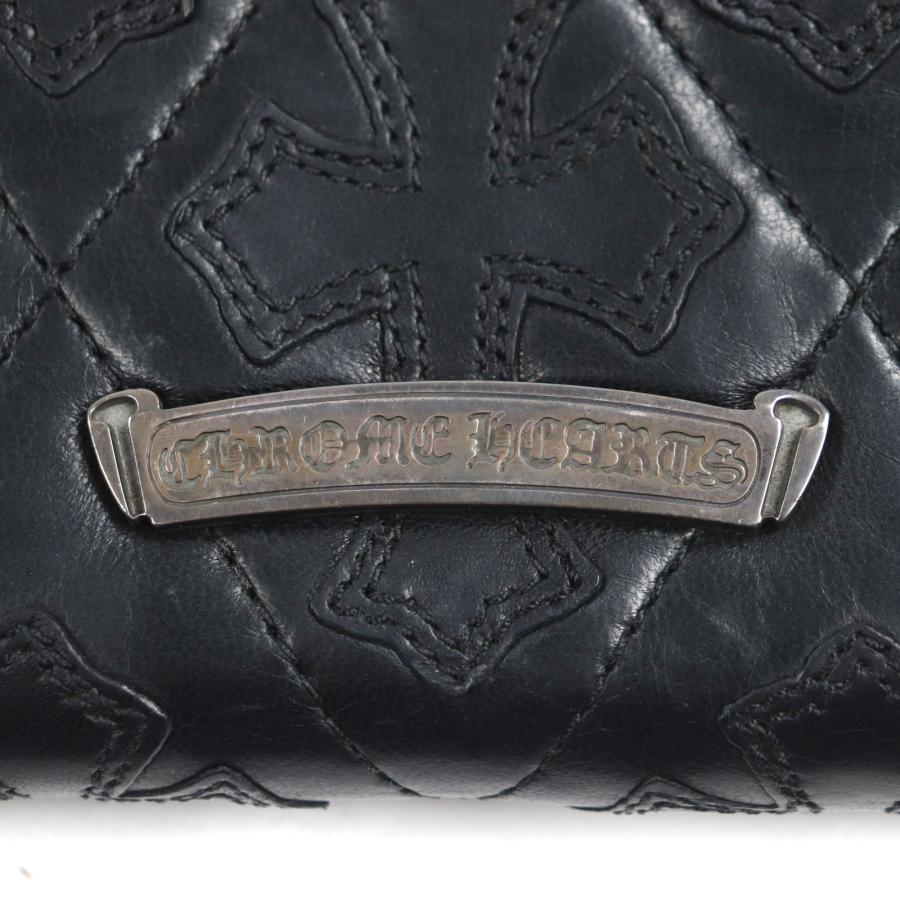 美品▽CHROME HEARTS クロムハーツ REC F ZIP QUILTED レザー SV925
