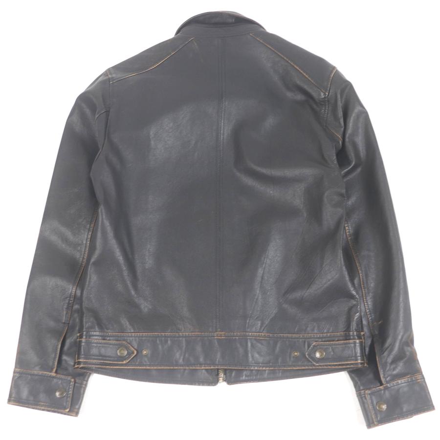 極美品□DOLCE&GABBANA ドルチェ＆ガッバーナ カンガルーレザー 黒タグ