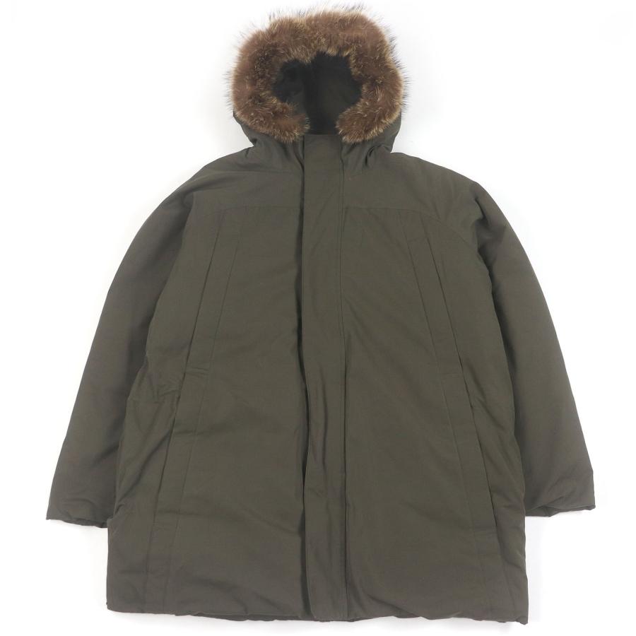 良品□BURBERRY LONDON バーバリーロンドン ファーフーデッド WZIP