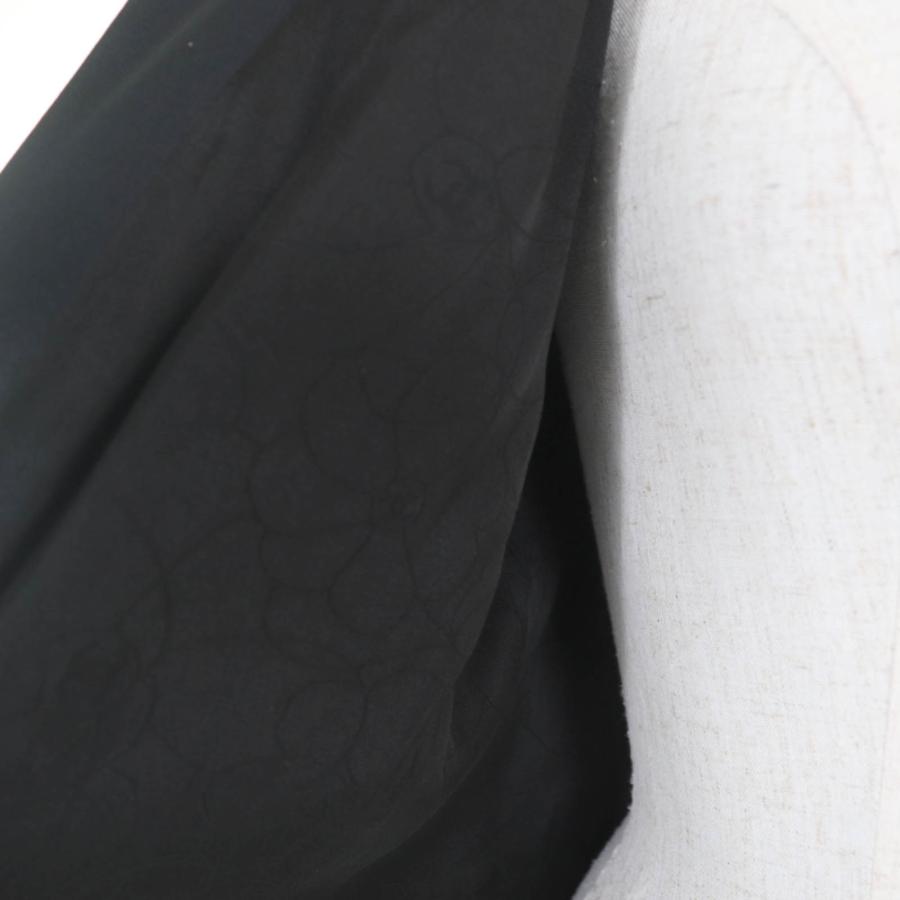 美品☆CHANEL シャネル 03A P21990W03211 ウール シルク ココマークピラミッドボタン ジャケット ブラック 40 仏製 正規品 レディースの画像