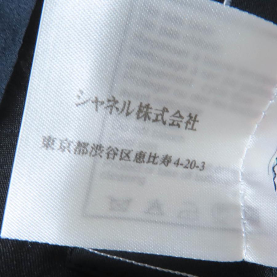 美品☆CHANEL シャネル 03A P21990W03211 ウール シルク ココマークピラミッドボタン ジャケット ブラック 40 仏製 正規品 レディースの画像