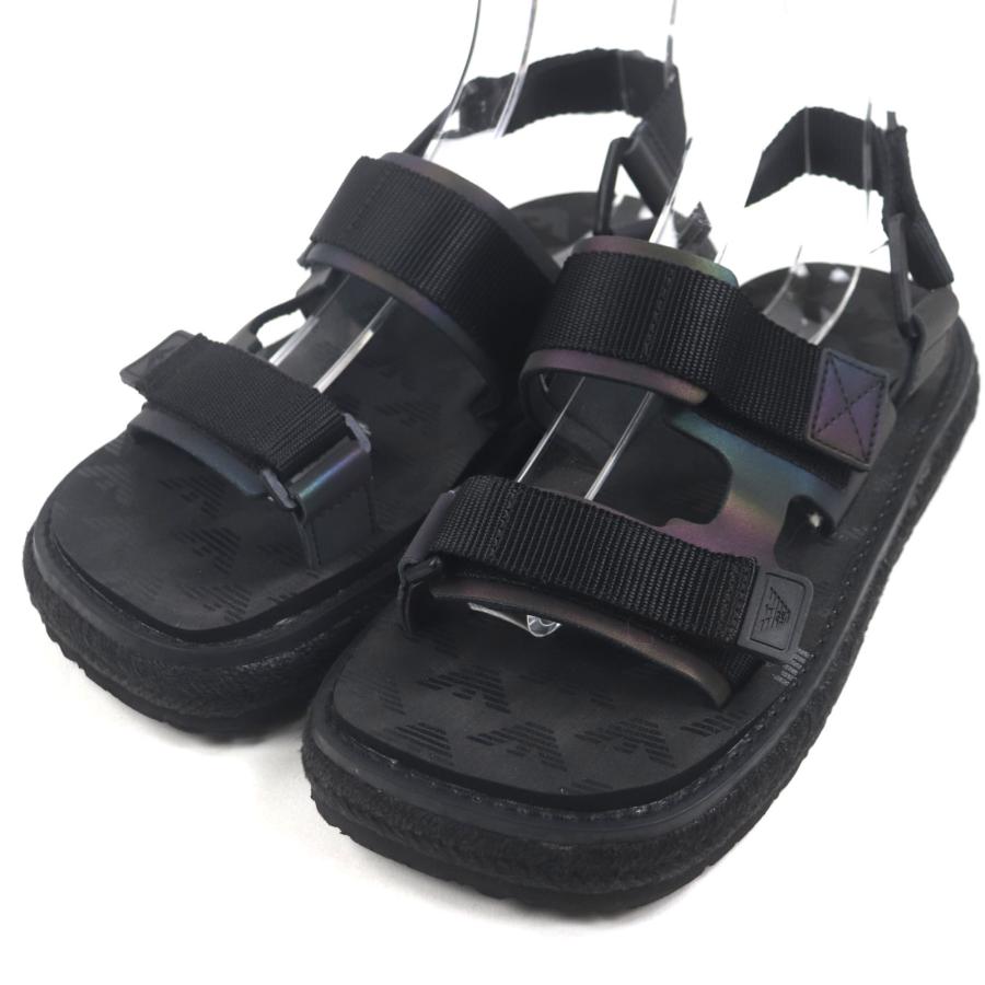 未使用品▼EMPORIO ARMANI エンポリオ アルマーニ X4P112 ナイロン ロゴデザイン ストラップサンダル ブラック US7 UK6 25cm メンズ EMPORIO ARMANI 未使用品▽EMPORIO エンポリオ アルマーニ X4P112