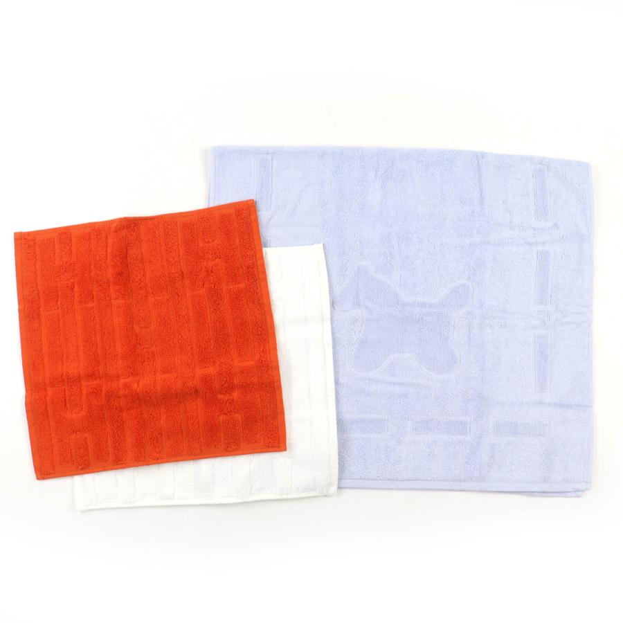 未使用　エルメス　ハンドタオル HERMES（エルメス） 未使用品☆HERMES カレ・タオル ステアーズ