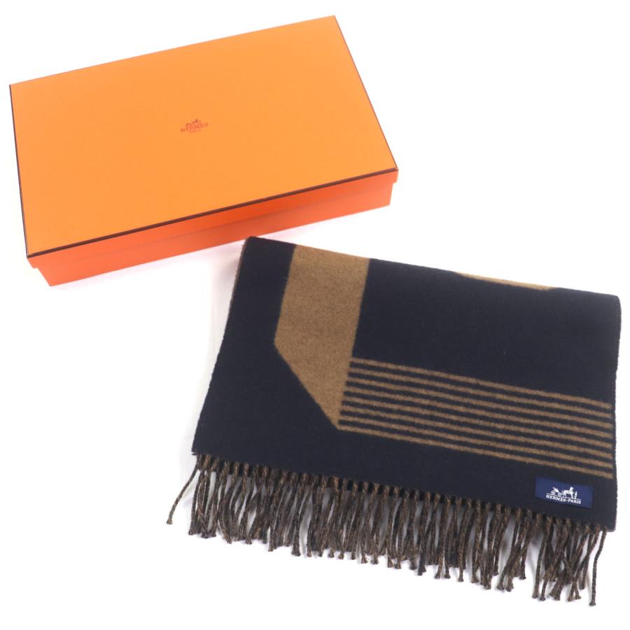 ◾️しー◾️HERMES マフラー（サングル・ア・ブックル）新品未使用 HERMES（エルメス） 極美品▽HERMES サングルアブックル カシミヤ100