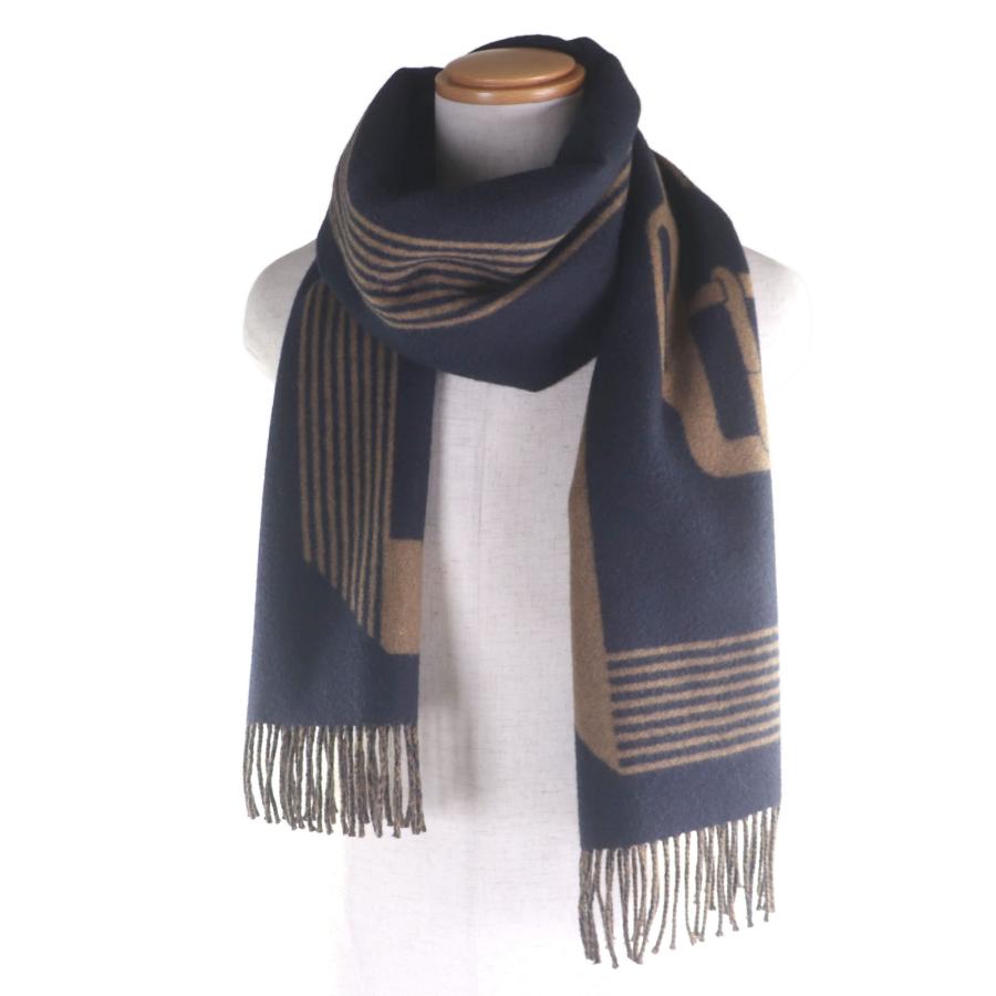 HERMES（エルメス） 極美品▽HERMES サングルアブックル カシミヤ100