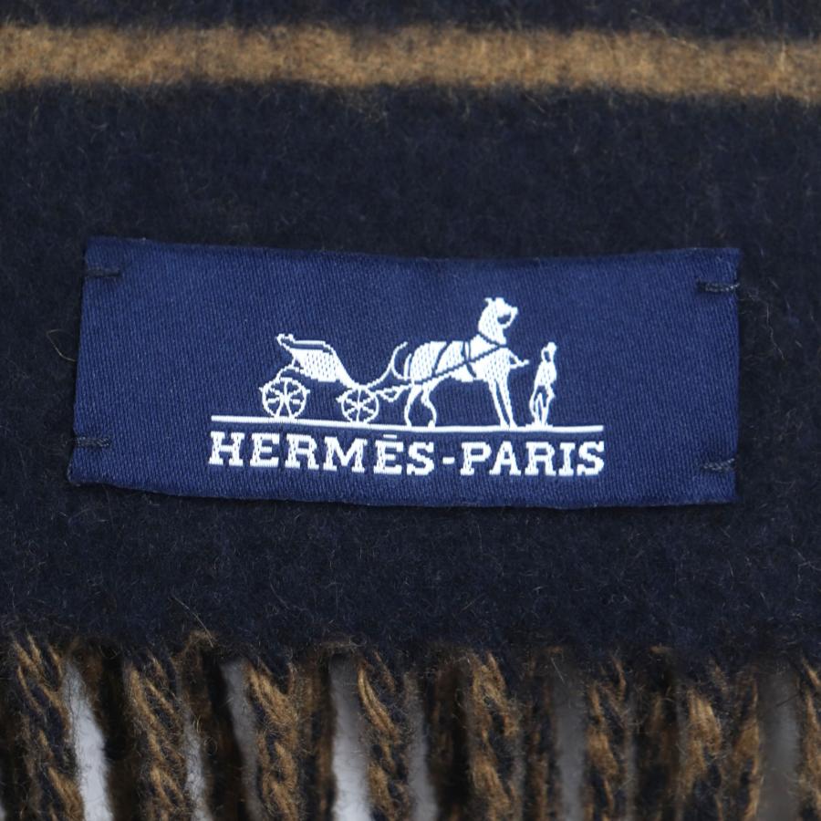 HERMES（エルメス） 極美品▽HERMES サングルアブックル カシミヤ100