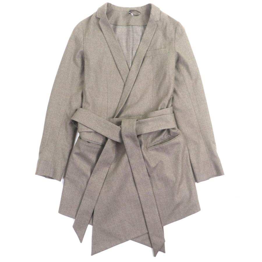 極美品▼Dior HOMME ディオールオム 0H4124211481 ウール100% ベルト付き テーラードジャケット グレー 38 イタリア製 正規品 メンズ 極美品▽Dior HOMME ディオールオム 0H4124211481 ウール100% ベルト