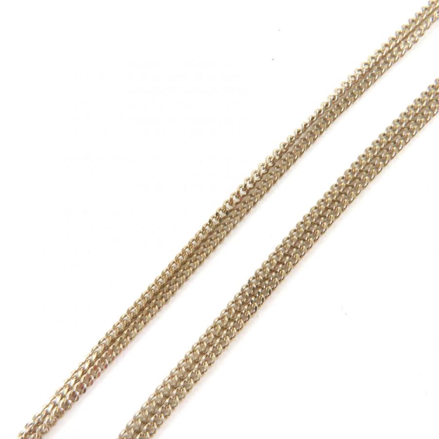 極美品☆CHANEL シャネル A22K ココマーク キューブ ネックレス ペンダント アクセサリー ゴールド イタリア製 重量15g レディースの画像