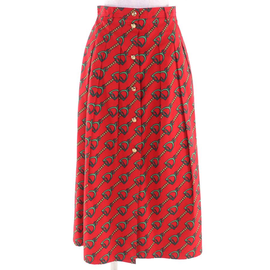 GUCCI（グッチ） 極美△GUCCI 560915 Horsebit Midi Pleated long