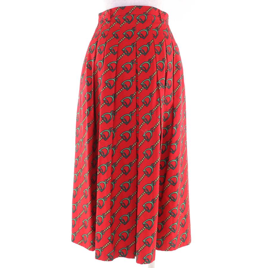 GUCCI（グッチ） 極美△GUCCI 560915 Horsebit Midi Pleated long