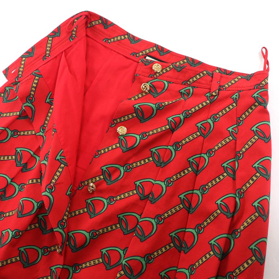 GUCCI（グッチ） 極美△GUCCI 560915 Horsebit Midi Pleated long