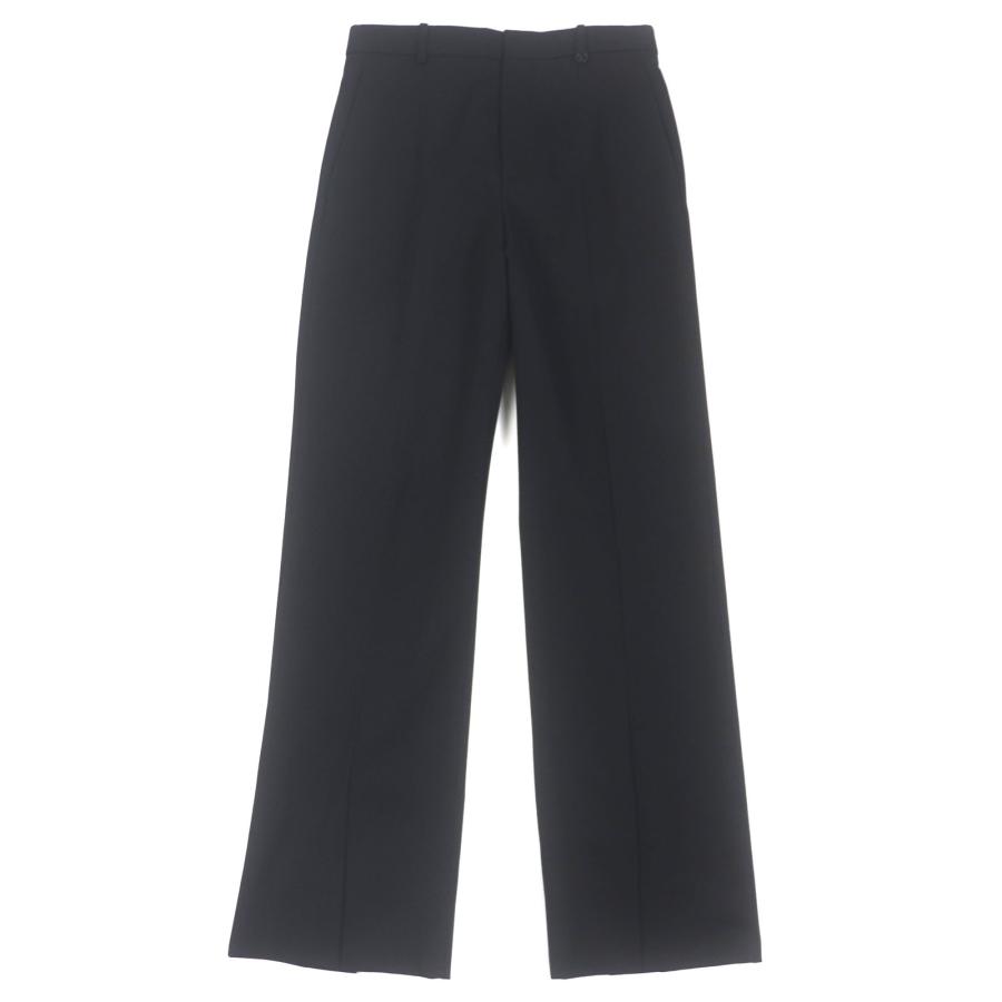 極美品▼LOUIS VUITTON ルイヴィトン 22SS スプリットトラウザーズ LV金具付き 裾スリット パンツ スラックス ブラック 40 正規品 メンズ LOUIS VUITTON（ルイ・ヴィトン） 極美品▽LOUIS VUITTON 22SS