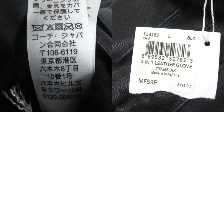 COACH（コーチ） 未使用品□COACH F54183 ヤギ革 ロゴシルバーボタン