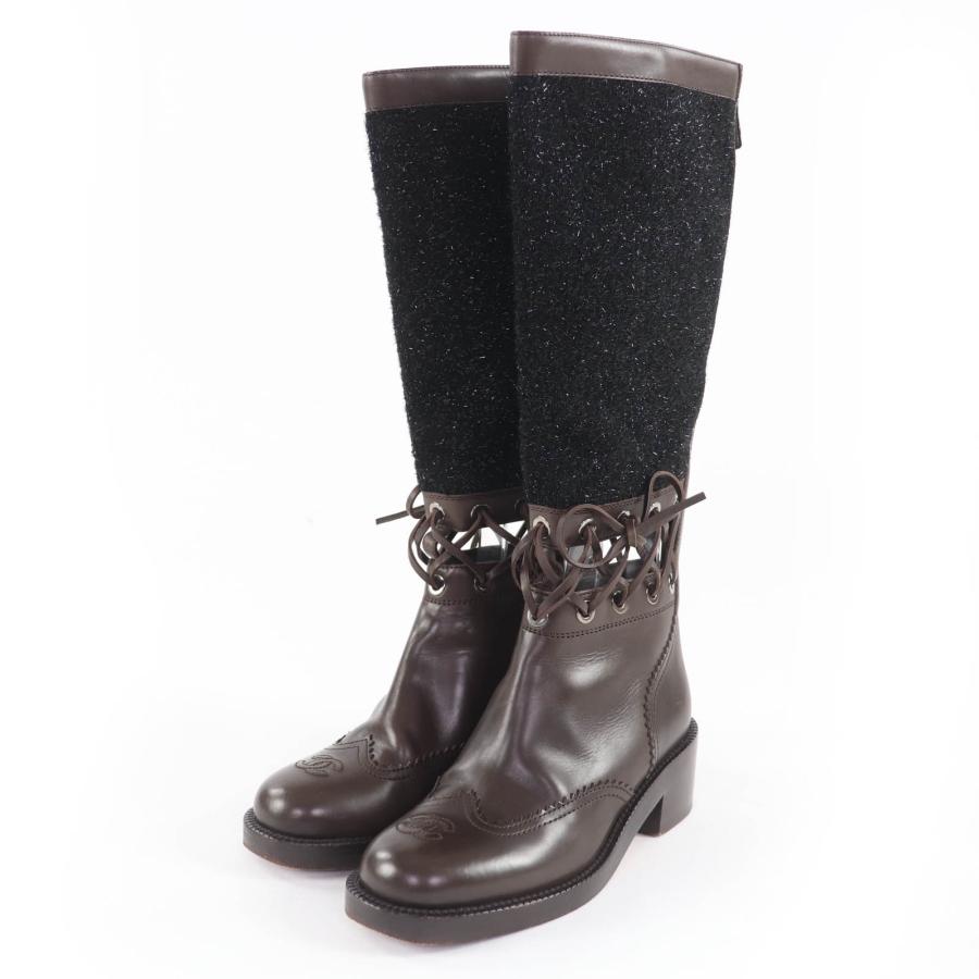 CHANEL（シャネル） 美品☆CHANEL G32251 ココマーク レザー切替
