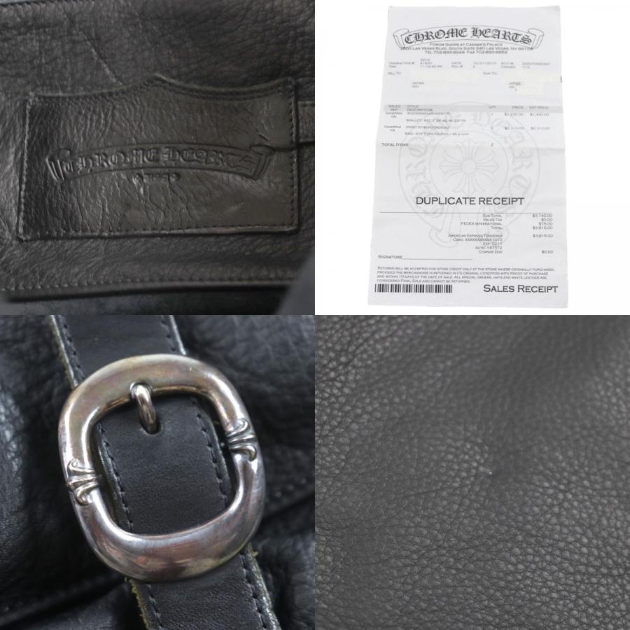 美品▽CHROME HEARTS クロムハーツ レザー セメタリークロスパッチ
