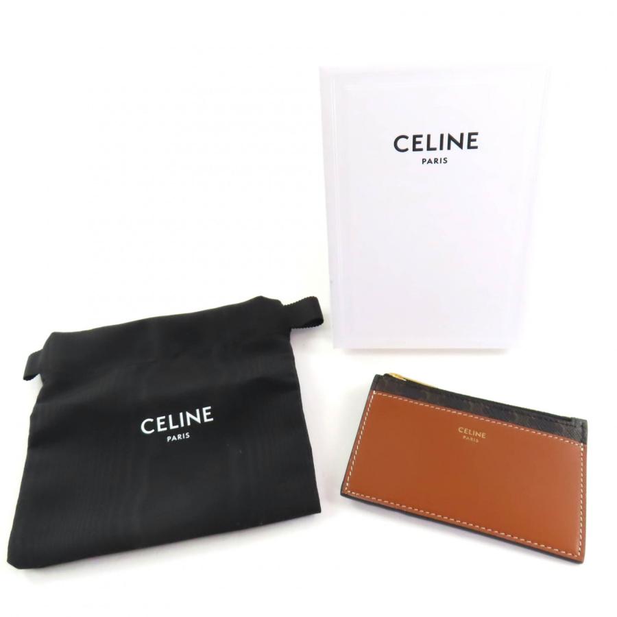 CELINE セリーヌ フラグメントケース トリオンフ 財布 カードケース 名刺入れ ブラウン CELINE(セリーヌ)フラグメントケース ミニ財布 カードケース (CELINE