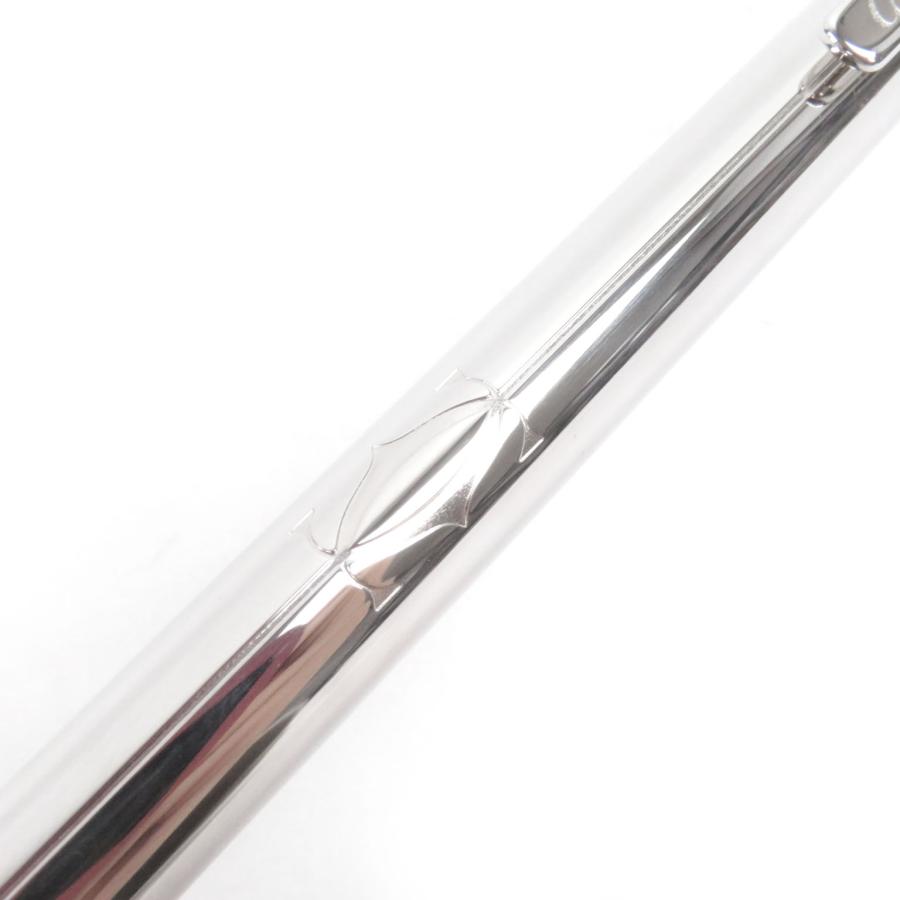 極美品□Cartier カルティエ マスト ドゥ カルティエ 2Cデコール ツイスト式 ボールペン シルバー ケース付き フランス製 メンズ 筆記確認済み Cartier（カルティエ） 極美品□Cartier マスト ドゥ 2Cデコール