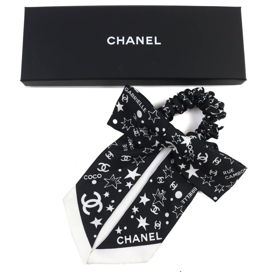 CHANEL 美品△CHANEL シャネル AAA890 シルク100％ ココマーク
