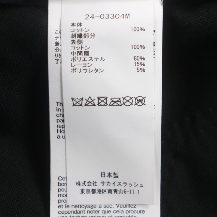 sacai（サカイ） 極美品▽Sacai 24SS 24-03304M Moleskin Embroidered