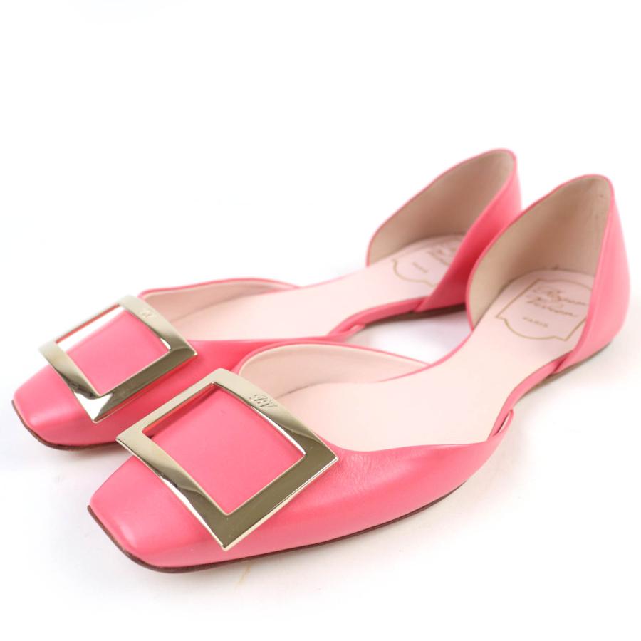 極美品✨ロジェヴィヴィエ ジュエルヒール パテントレザー バレリーナ パンプス 極美品☆ROGER VIVIER ロジェヴィヴィエ トランペットバレリーナ
