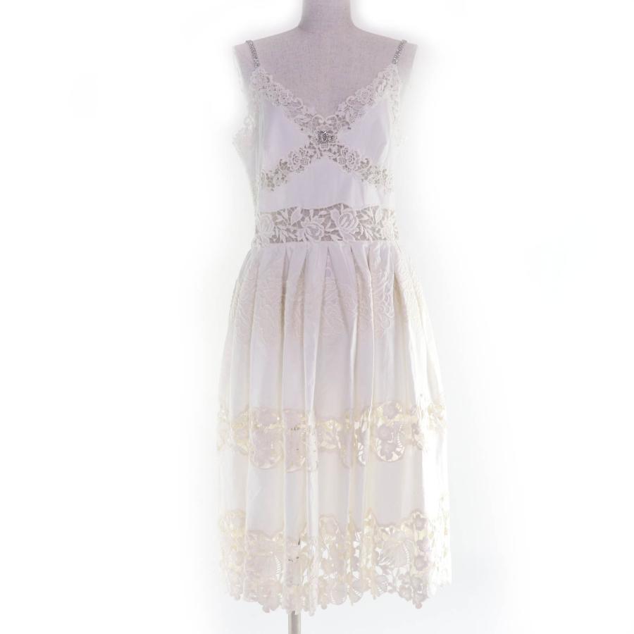 極美品☆DOLCE&GABBANA ドルチェ＆ガッバーナ カットワークレース DG