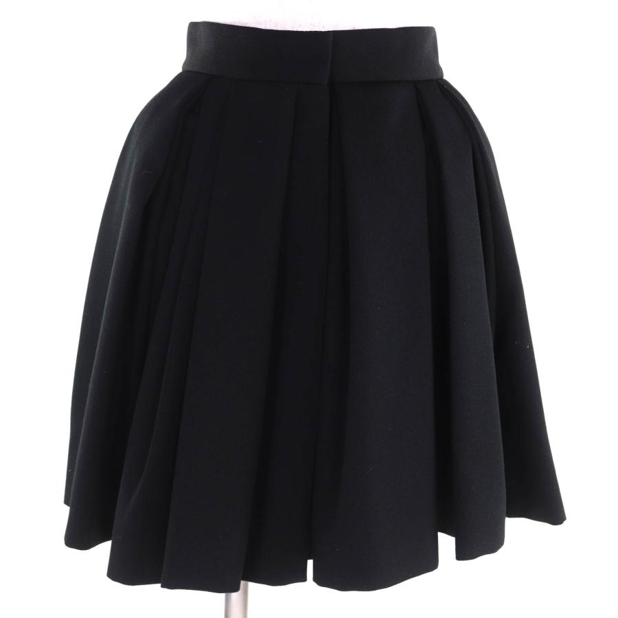 【ドンドン見直し】極美品◇LOUIS VUITTON ルイヴィトン 2022年製 FNJU96 ウール100％ プリーツ ミニスカート 黒 34 フランス製 正規品 LOUIS VUITTON（ルイ・ヴィトン） 【ドンドン見直し】極美品◇LOUIS
