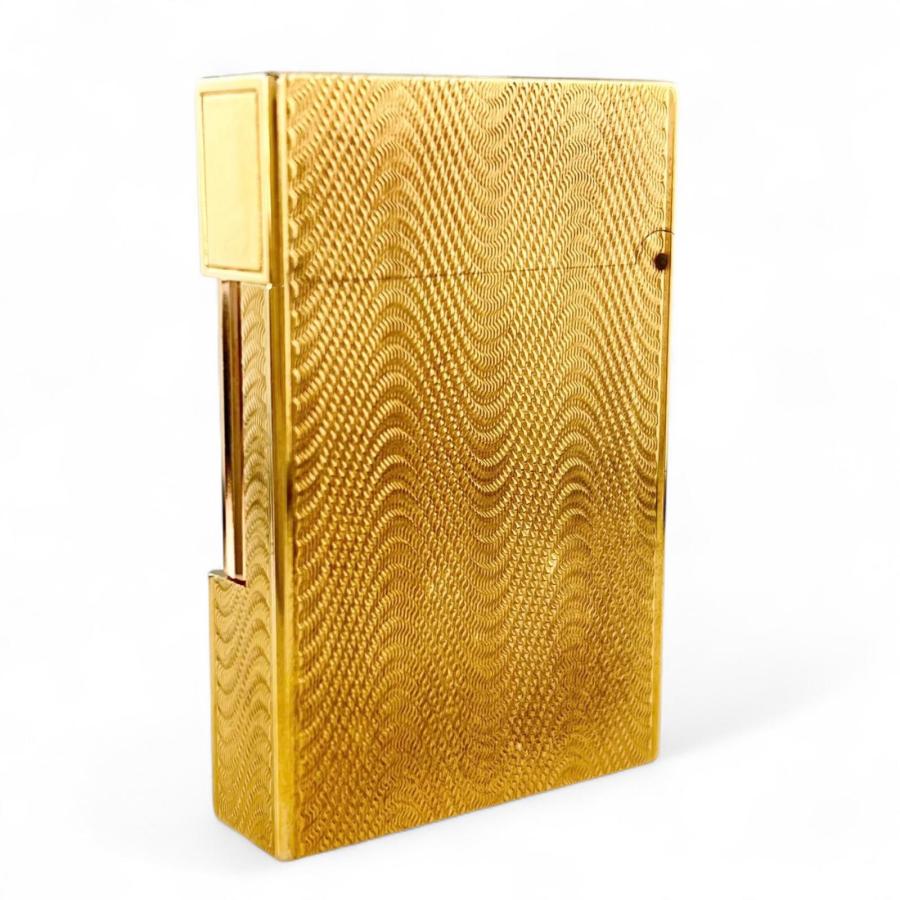 極美品△Dupont デュポン ライン2 ウェーブ 波柄 ローラー式 喫煙具