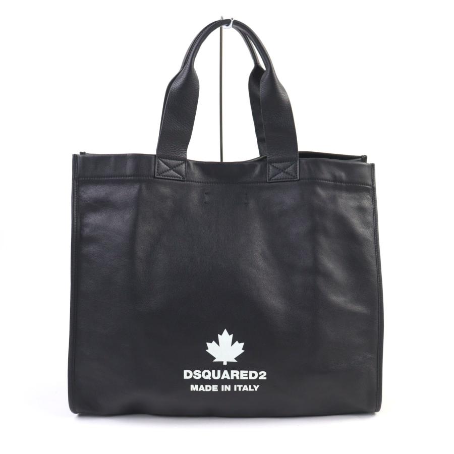 DSQUARED2（ディースクエアード） 極美品○DSQUARED2 レザー ロゴ 