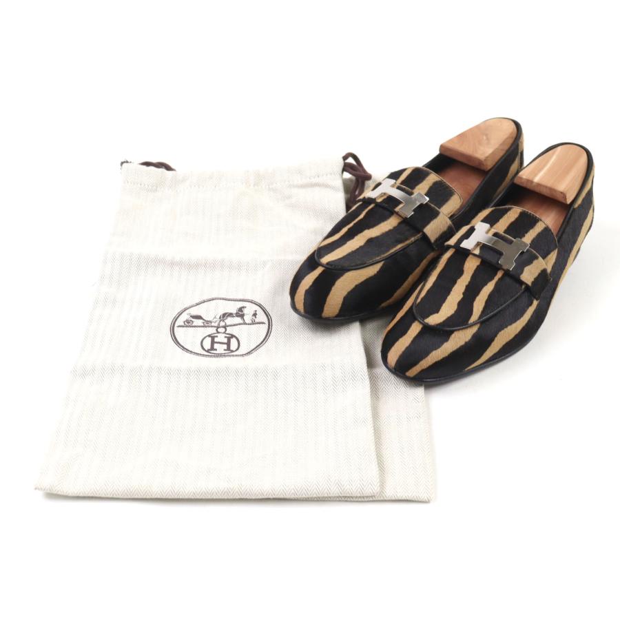 HERMES（エルメス） 極美品○HERMES 2021年製 212248Z ハラコ Hメタル 