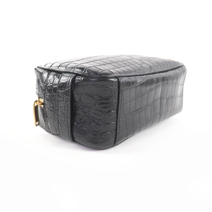 極美品☆SAINT LAURENT PARIS サンローランパリ 664555 YSLロゴ金具付 