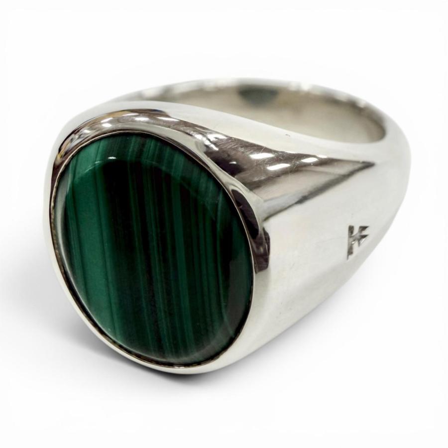 新品 TOM WOOD トムウッド リング Lizzie Ring マラカイト 極美品◇TOM WOOD トムウッド Lizzie Ring マラカイト 925 現行品