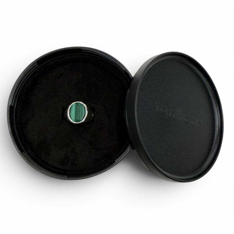 極美品◇TOM WOOD トムウッド Lizzie Ring マラカイト 925 現行品