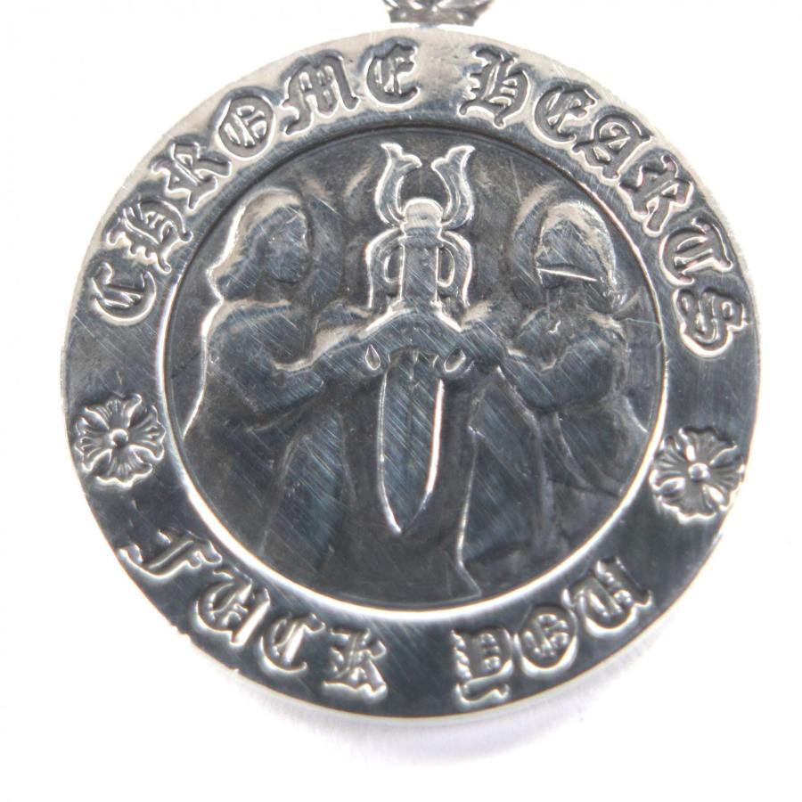 美品▽CHROME HEARTS クロムハーツ 925 エンジェルメダルチャーム V1