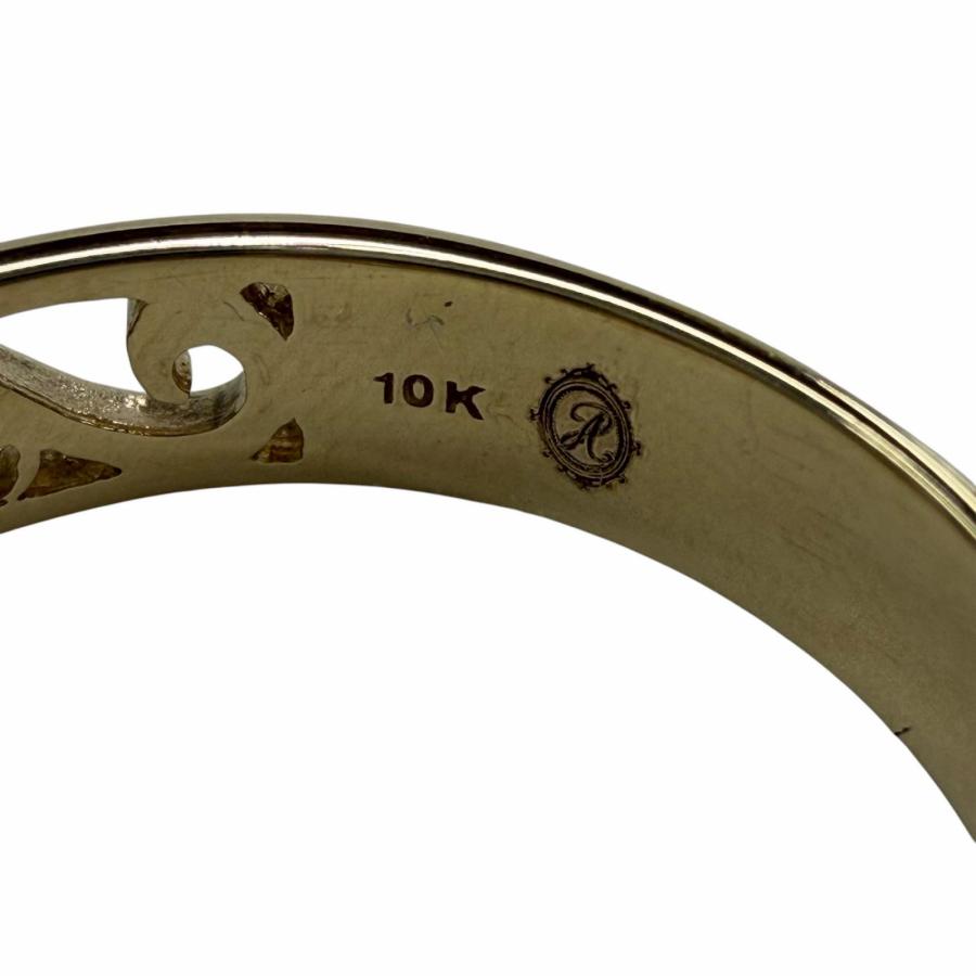 極美品▽AVALANCHE アヴァランチ 1-10861-01 10K 1Pダイヤモンド