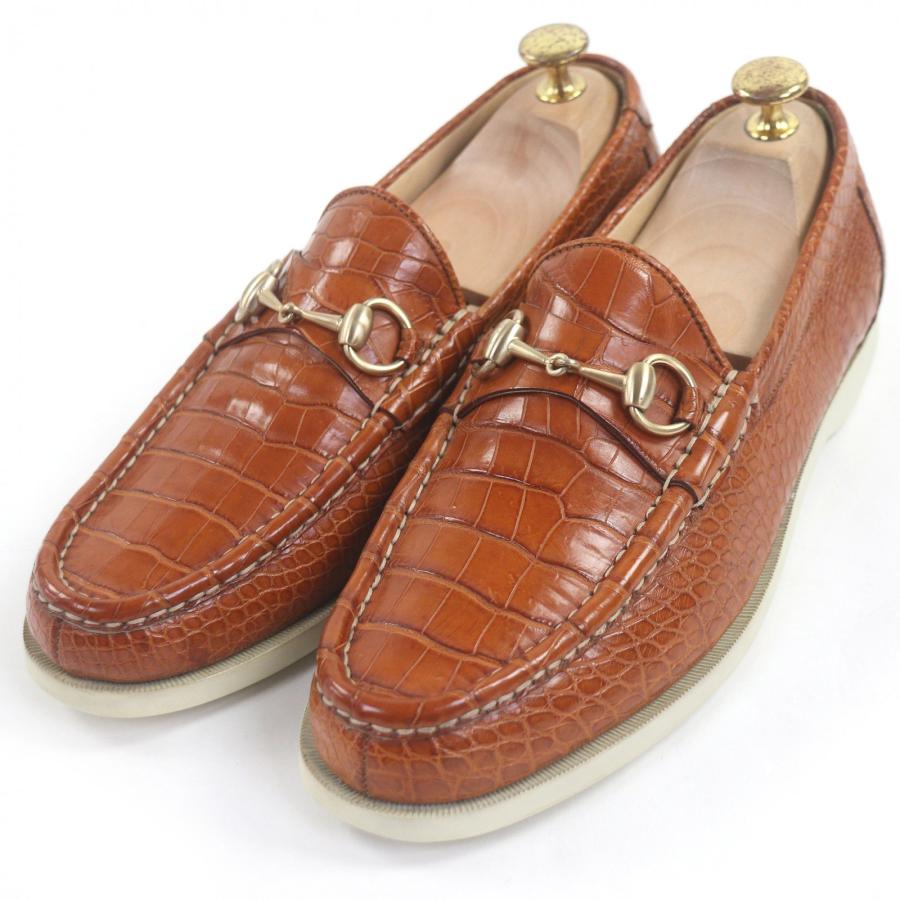 GUCCI（グッチ） 良品□GUCCI クロコダイル レザー ホースビット