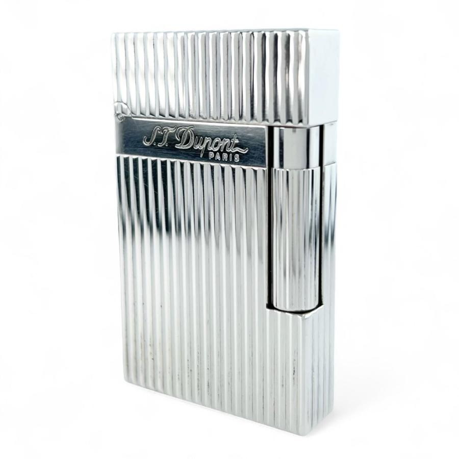 美品△Dupont デュポン ライン2 ヴァーティカルライン ストライプ柄